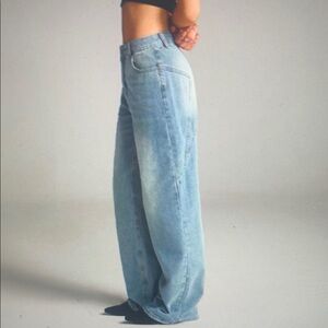 Light Blue Wide-Leg Jeans